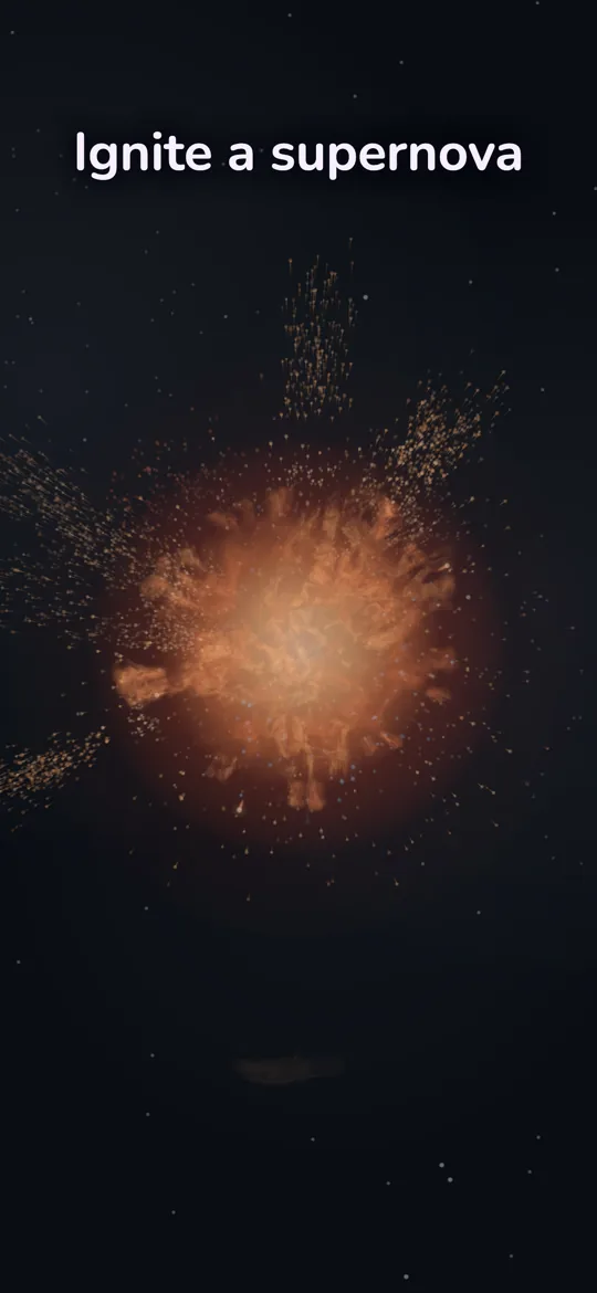 A star exploding as a supernova